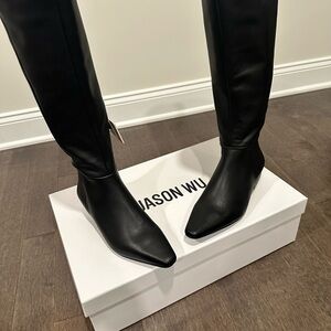 Jason Wu Sleek Black Over the Knee Boots